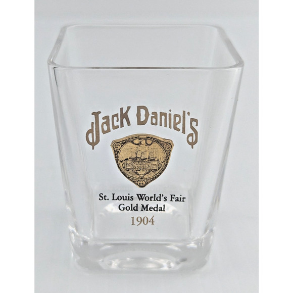 Jack Daniel’s Shot Glass St. Louis World’s Fair Gold Medal 1904 Square - Picture 4 of 9
